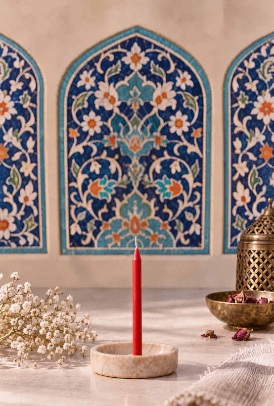رنگ قرمز شمع تراپی بیبی کندل